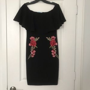 Azul by Aldrin black dress Mexican collection